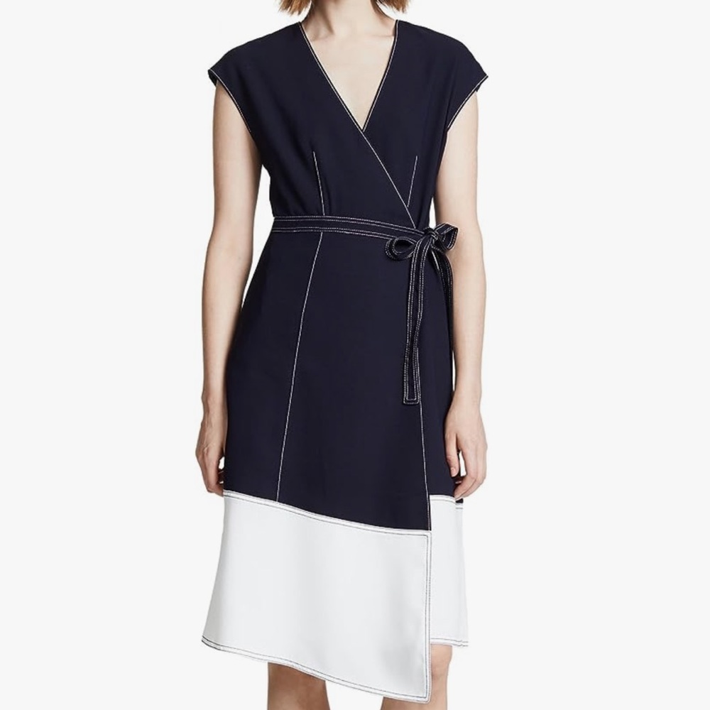 Mahesa Short Sleeve Wrap Dress